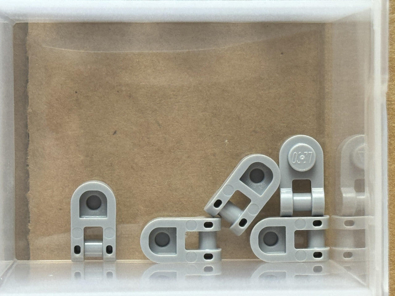 LEGO Parts - Light Bluish Gray Plate, Round 1 x 1 Bar Handle - No 26047 - QTY 5