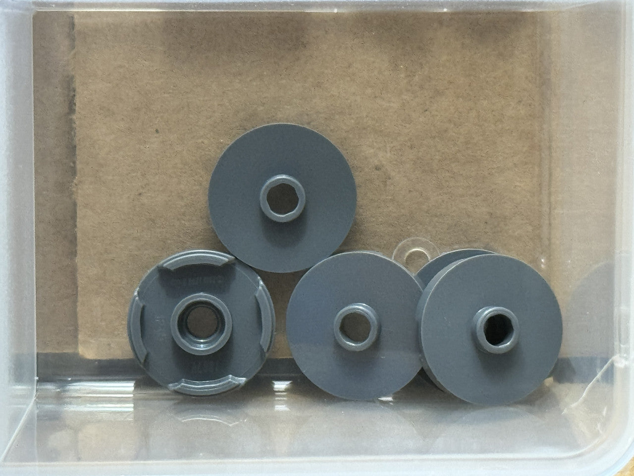 LEGO Parts - Dark Bluish Gray Tile, Round 2 x 2 Open Stud - No 18674 - QTY 5