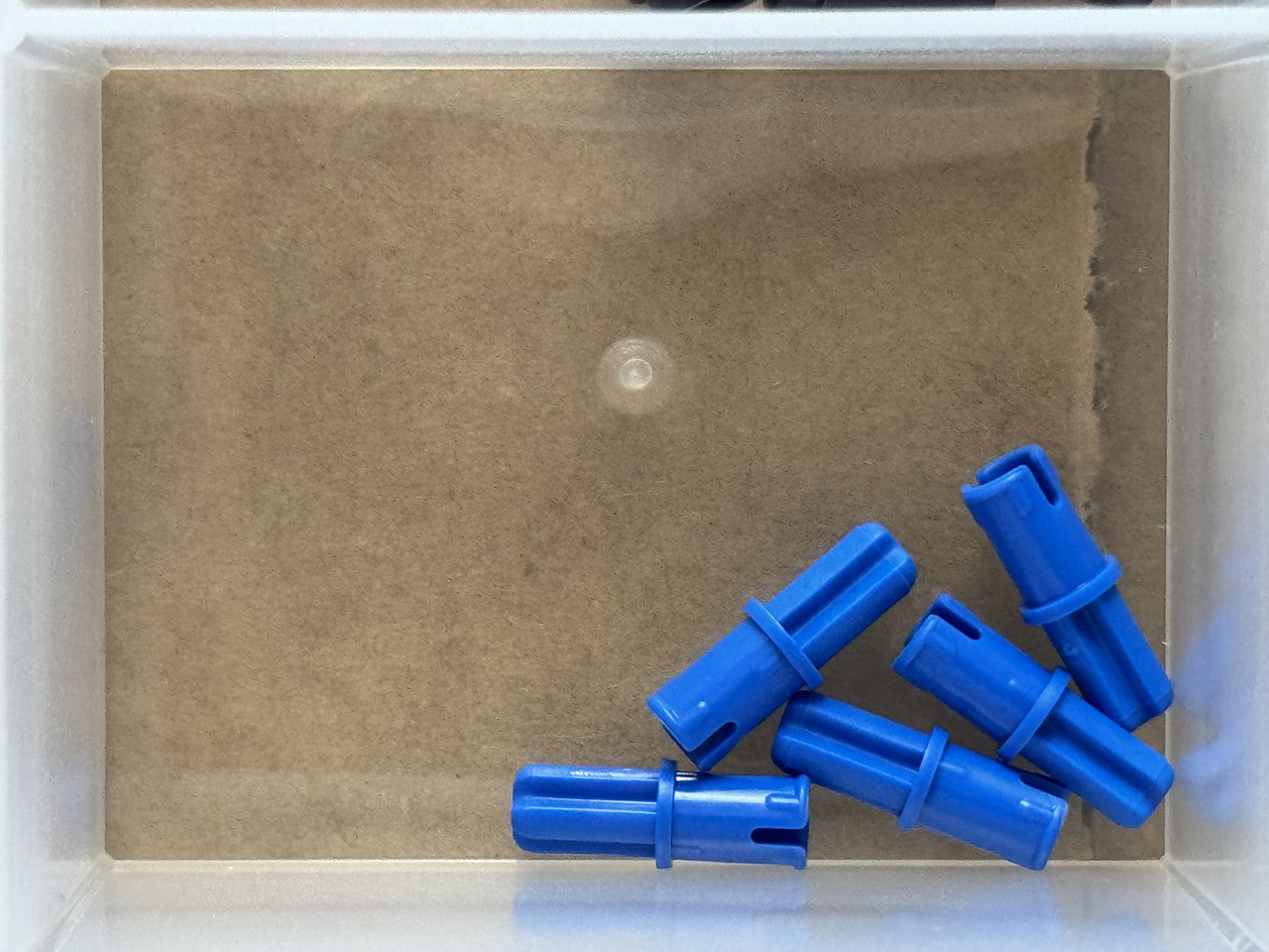 LEGO Parts - Blue Technic, Axle 1L with Pin - No 43093 - QTY 5