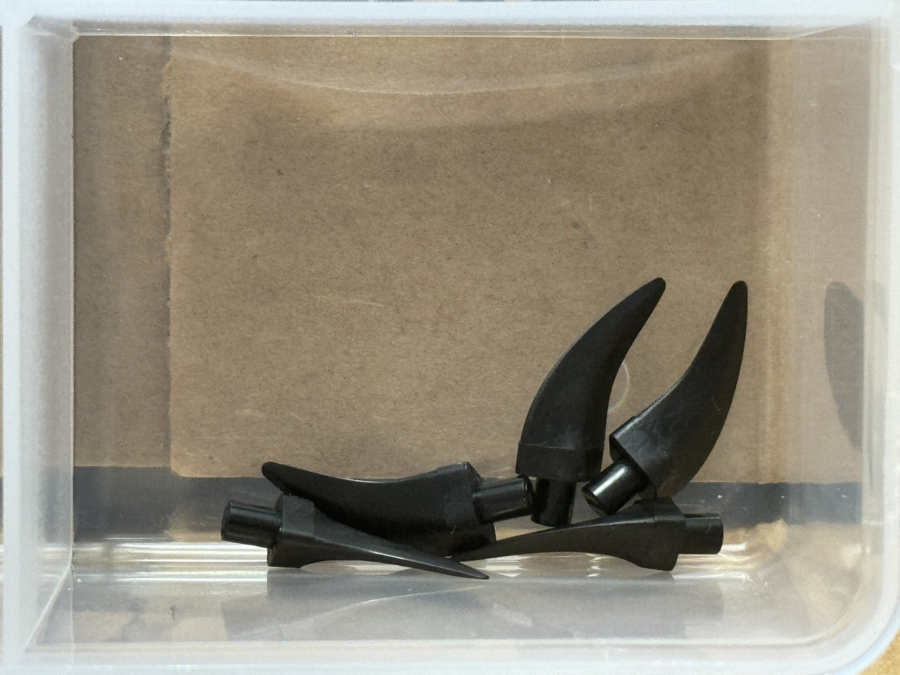 LEGO Parts - Black Barb / Claw / Horn / Tooth - Medium - No 87747 - QTY 5
