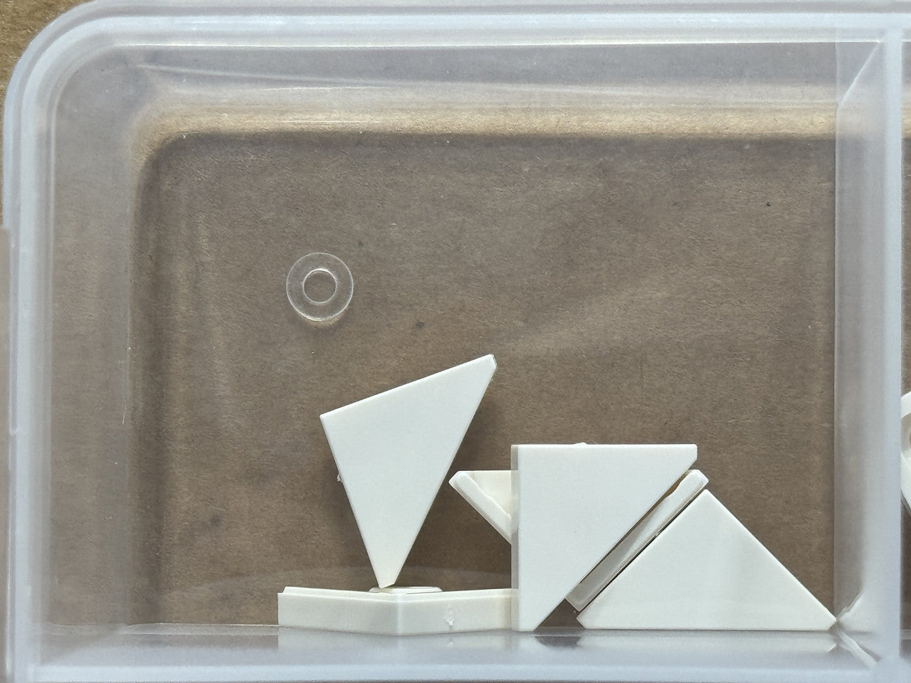 LEGO Parts - White Tile, Modified 2 x 2 Triangular - No 35787 - QTY 5