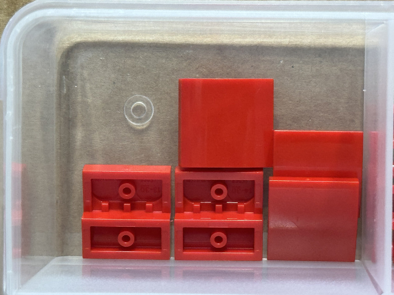 LEGO Parts - Red Slope, Curved 2 x 2 x 2/3 - No 15068 - QTY 5