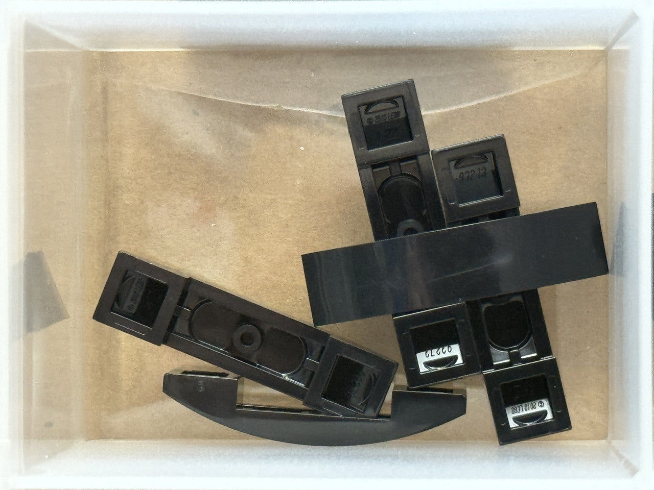 LEGO Parts - Black Slope, Curved 4 x 1 x 2/3 Double - No 93273 - QTY 5