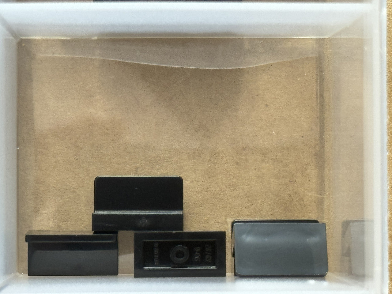 LEGO Parts - Black Panel 1 x 2 x 1 with Rounded Corners - No 4865b - QTY 5