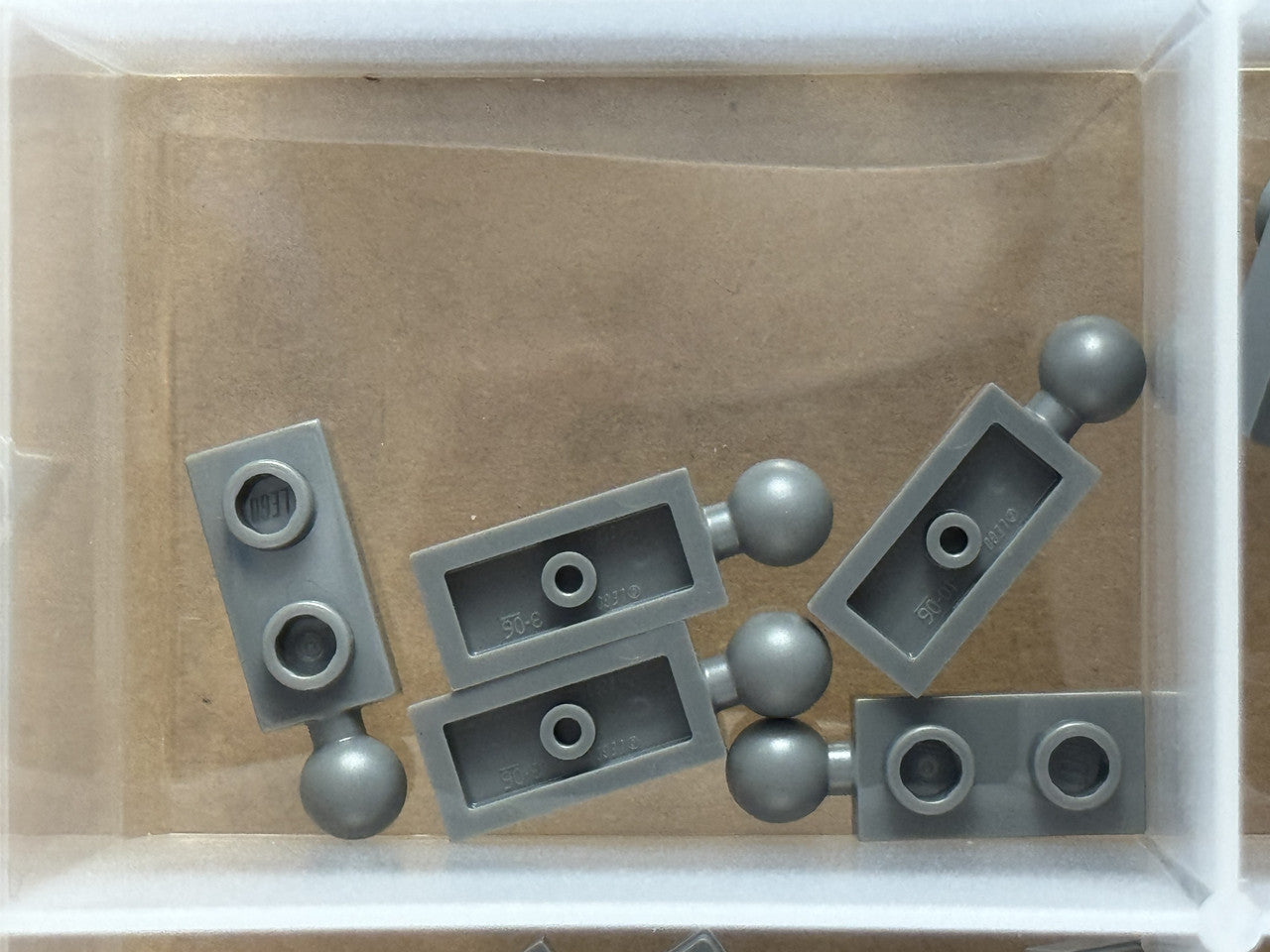 LEGO Parts - Dark Bluish Gray Plate 1 x 2 with Tow Ball End - No 22890 - QTY 5