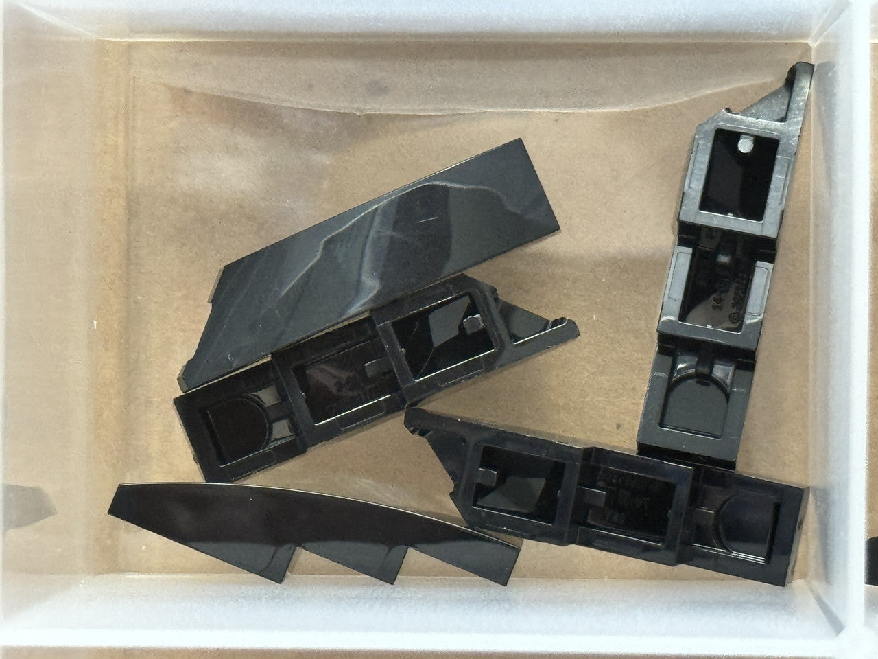 LEGO Parts - Black Wedge 4 x 1 Right - No 5414 - QTY 5