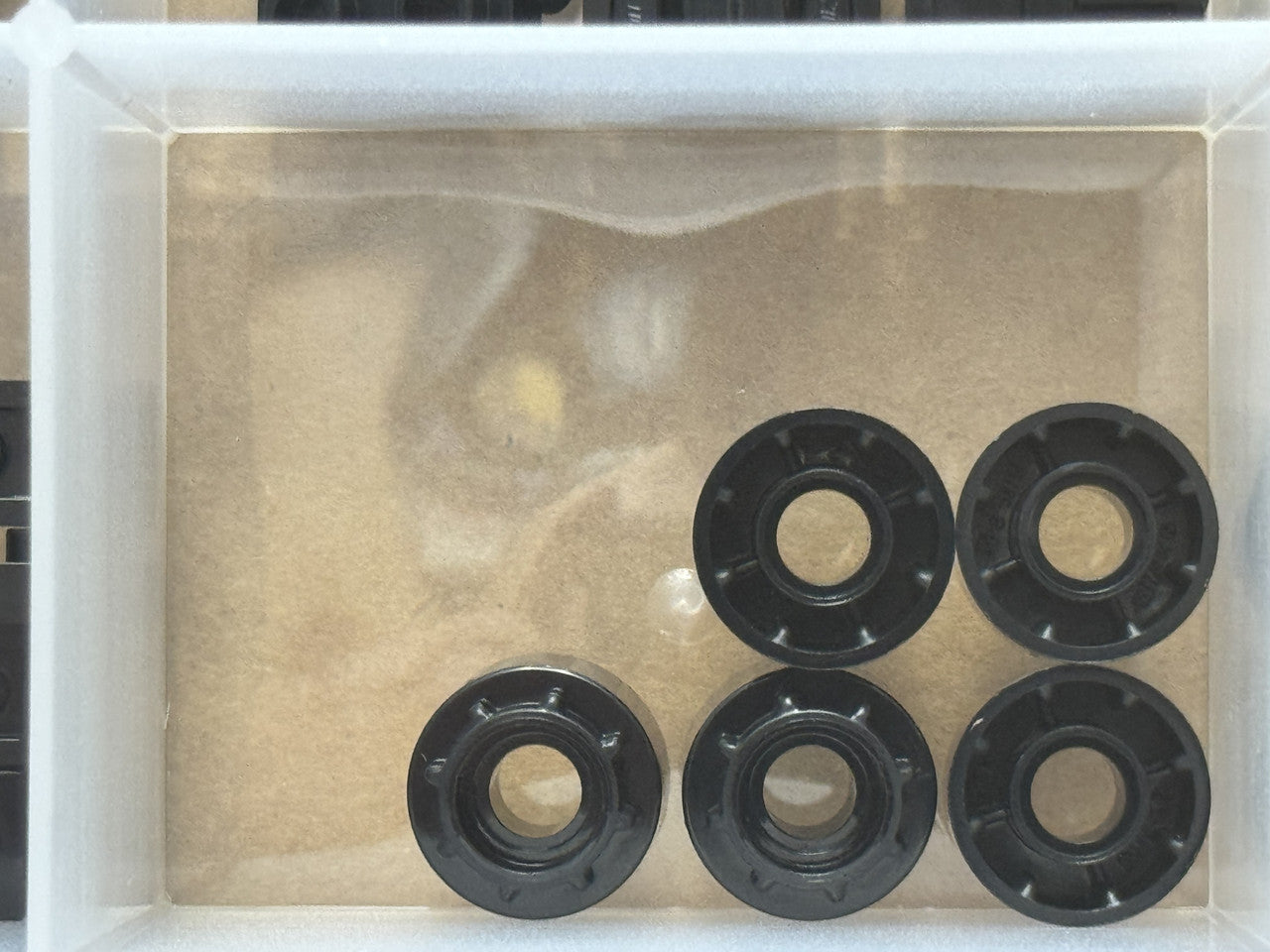 LEGO Parts - Black Technic Driving Ring Extension - No 35186 - QTY 5