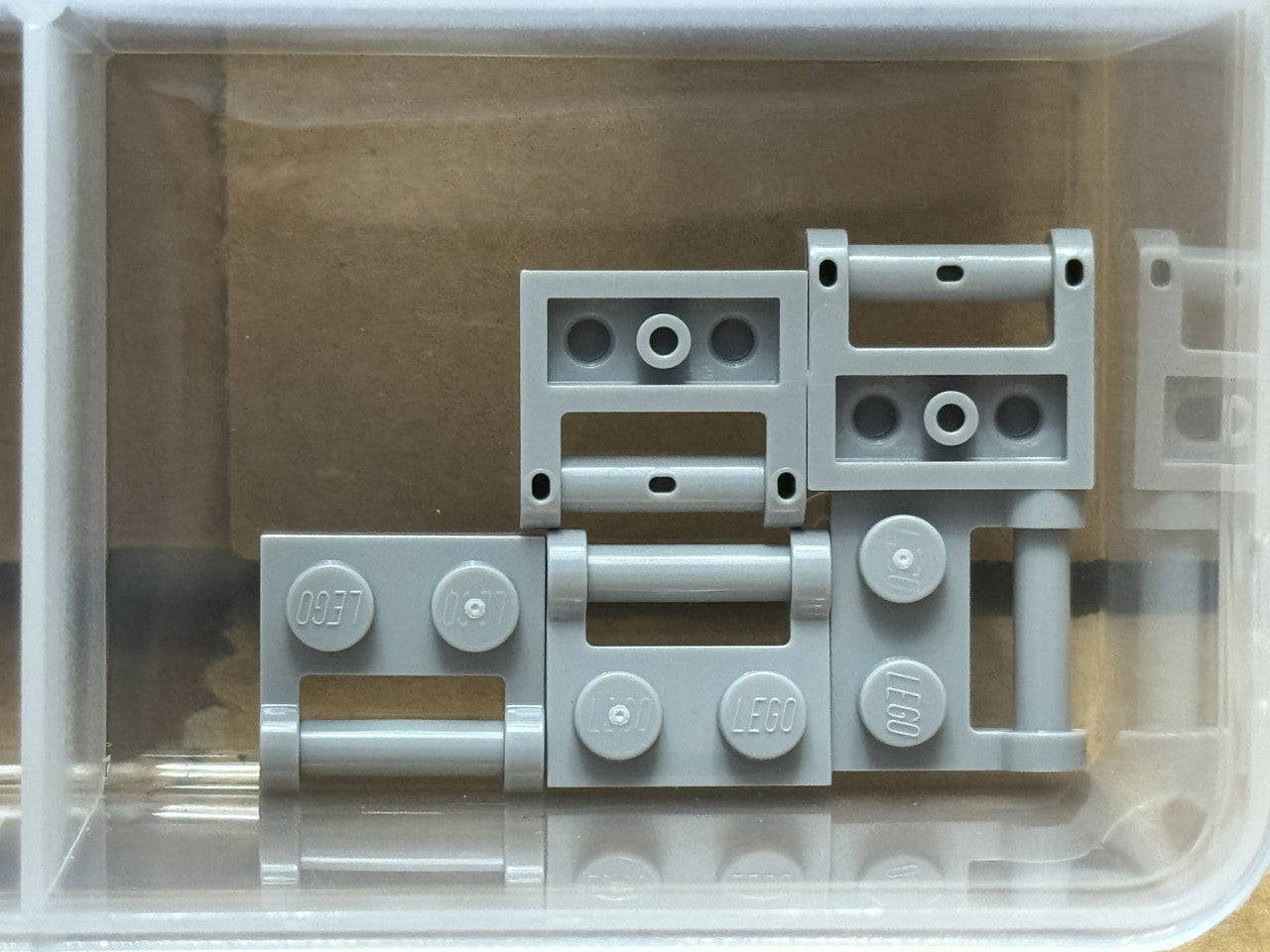 LEGO Parts - Light Bluish Gray Plate 1 x 2 Bar Handle on Side - No 48336 - QTY 5