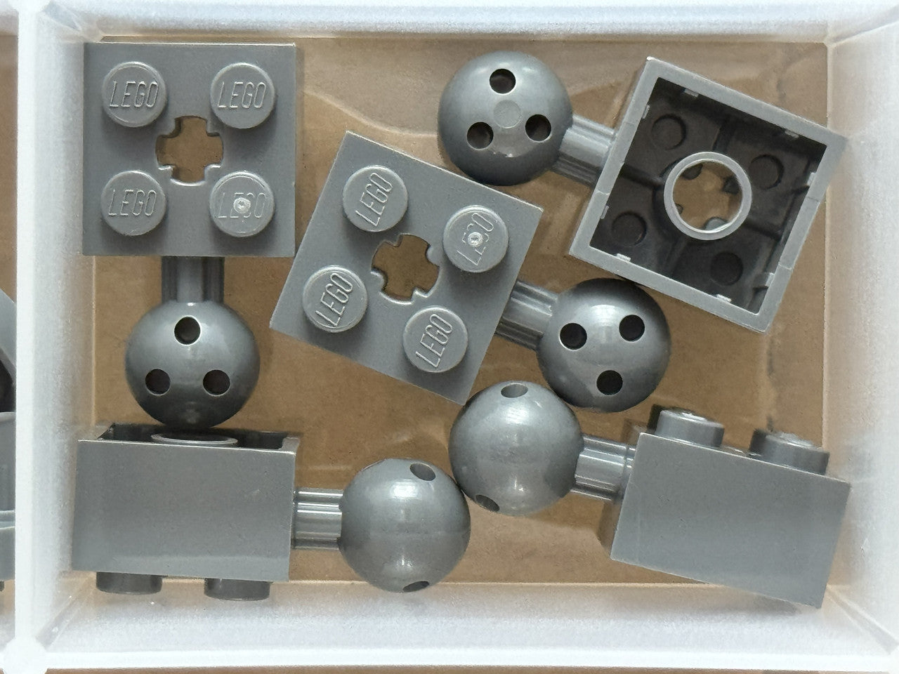 LEGO Parts - Dark Bluish Gray Technic 2 x 2 Ball Joint Hole - No 57909b - QTY 5