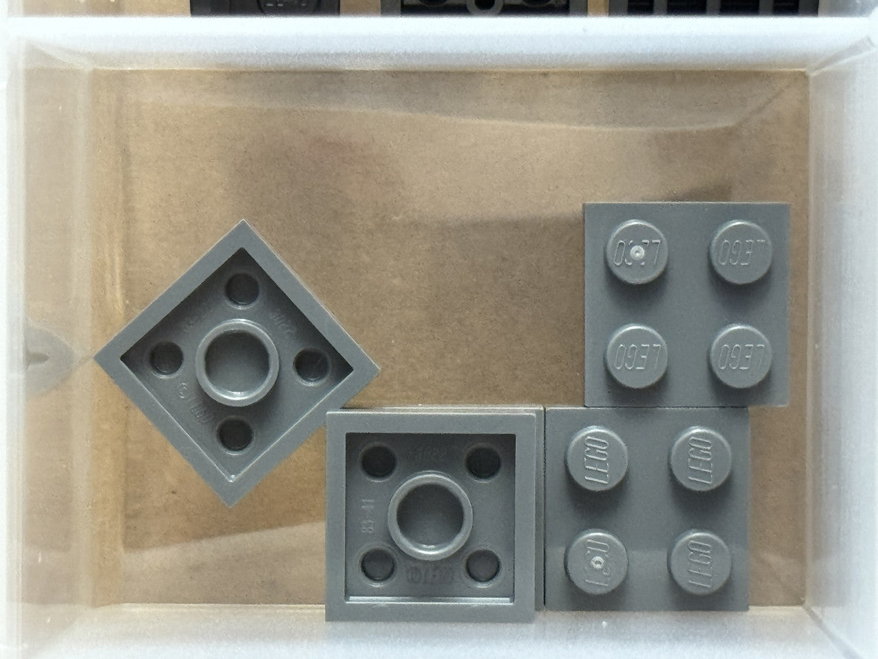 LEGO Parts - Dark Bluish Gray Plate 2 x 2 - No 3022 - QTY 5