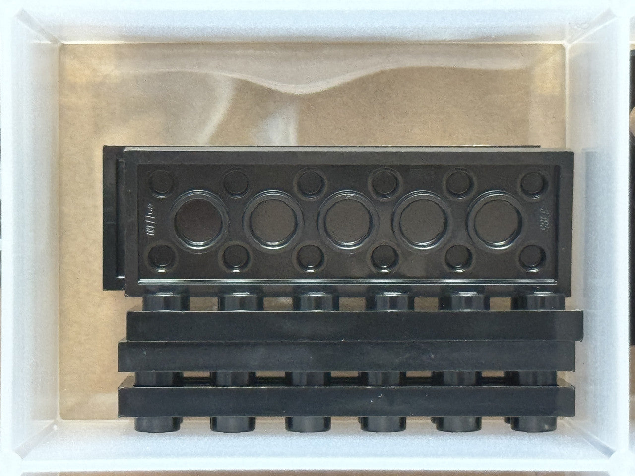 LEGO Parts - Black Plate 2 x 6 - No 3795 - QTY 5