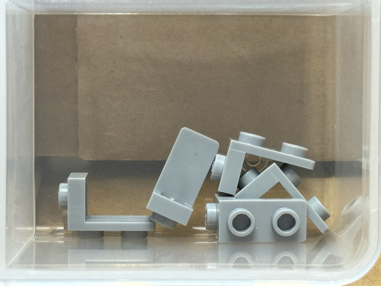 LEGO Parts - Light Bluish Gray Bracket 1 x 1 - 1 x 2 - No 79389 - QTY 5