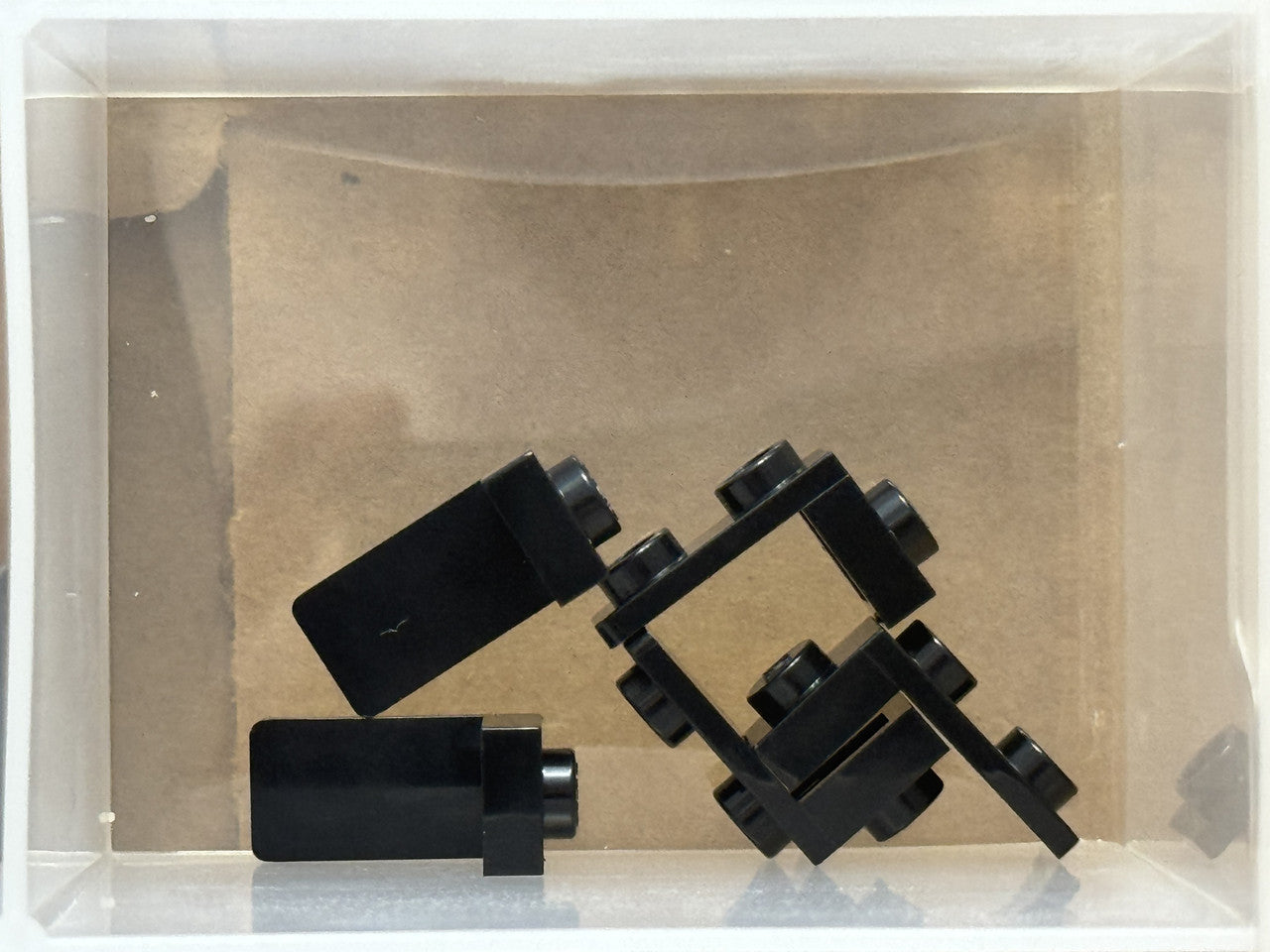 LEGO Parts - Black Bracket 1 x 1 - 1 x 2 - No 79389 - QTY 5