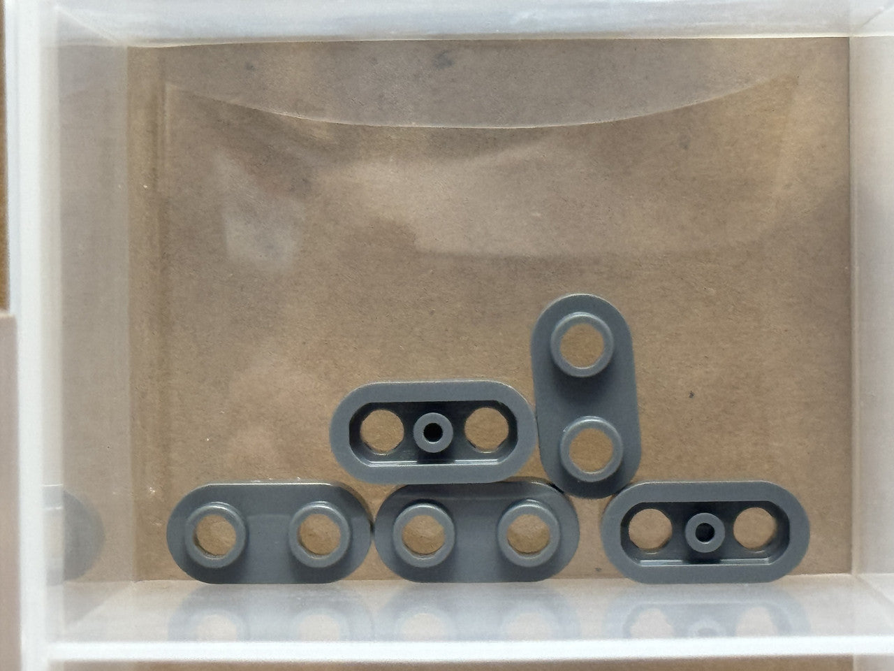 LEGO Parts - Dark Bluish Gray Plate, Round 1 x 2 Open Studs - No 35480 - QTY 5