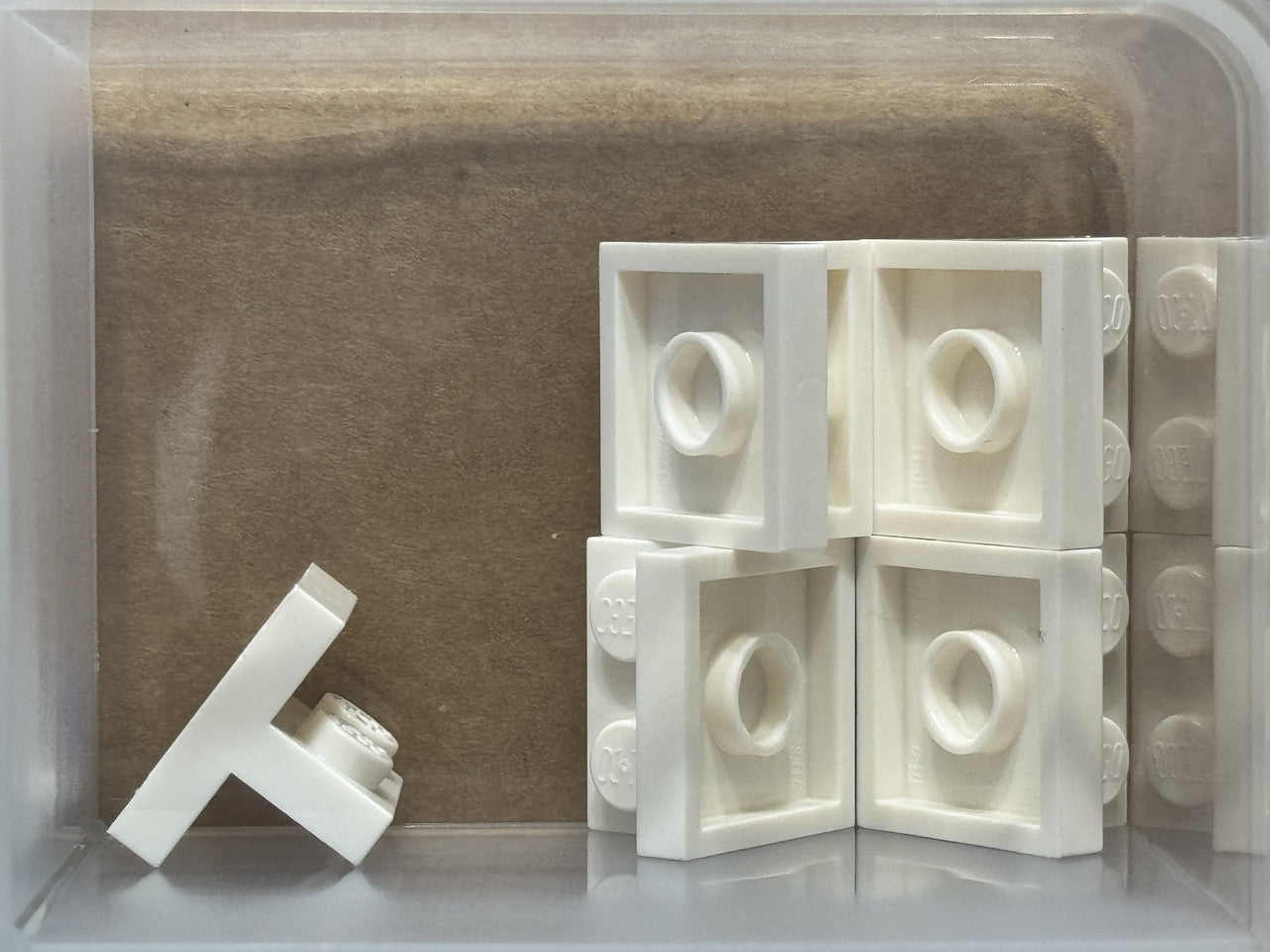 LEGO Parts - White Bracket 2 x 2 - 1 x 2 Centered - No 41682 - QTY 5