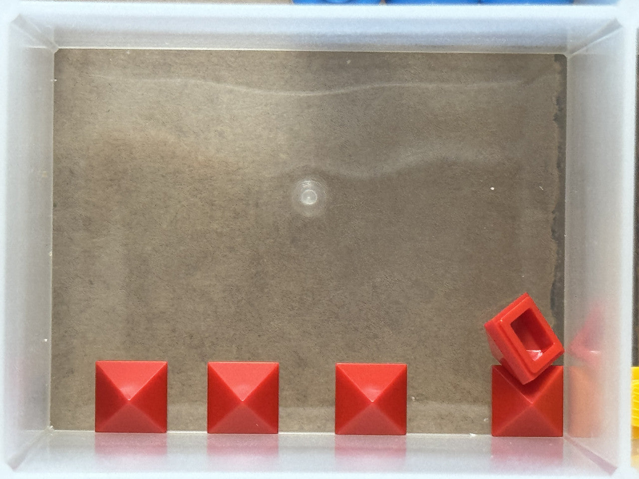 LEGO Parts - Red Slope 45 1 x 1 Quadruple Convex Pyramid - No 22388 - QTY 5