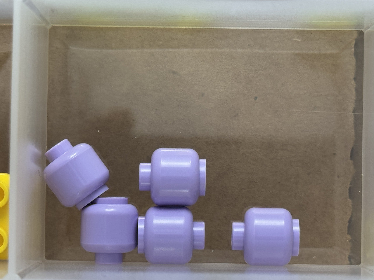 LEGO Parts - Lavender Minifigure, Head (Plain) - No 3626 - QTY 5