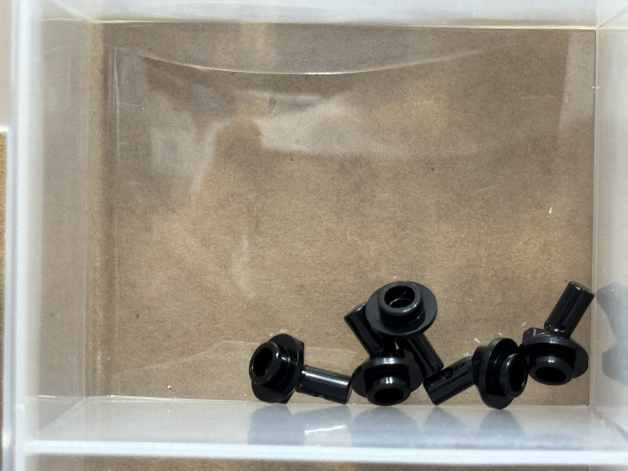 LEGO Parts - Black Bar 1L with Angled Hollow Stud - No 65578 - QTY 5