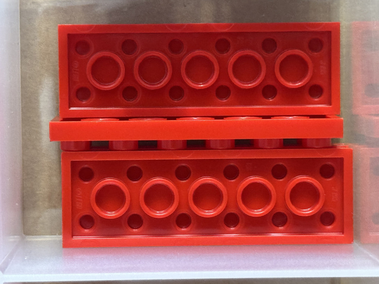 LEGO Parts - Red Plate 2 x 6 - No 3795 - QTY 5