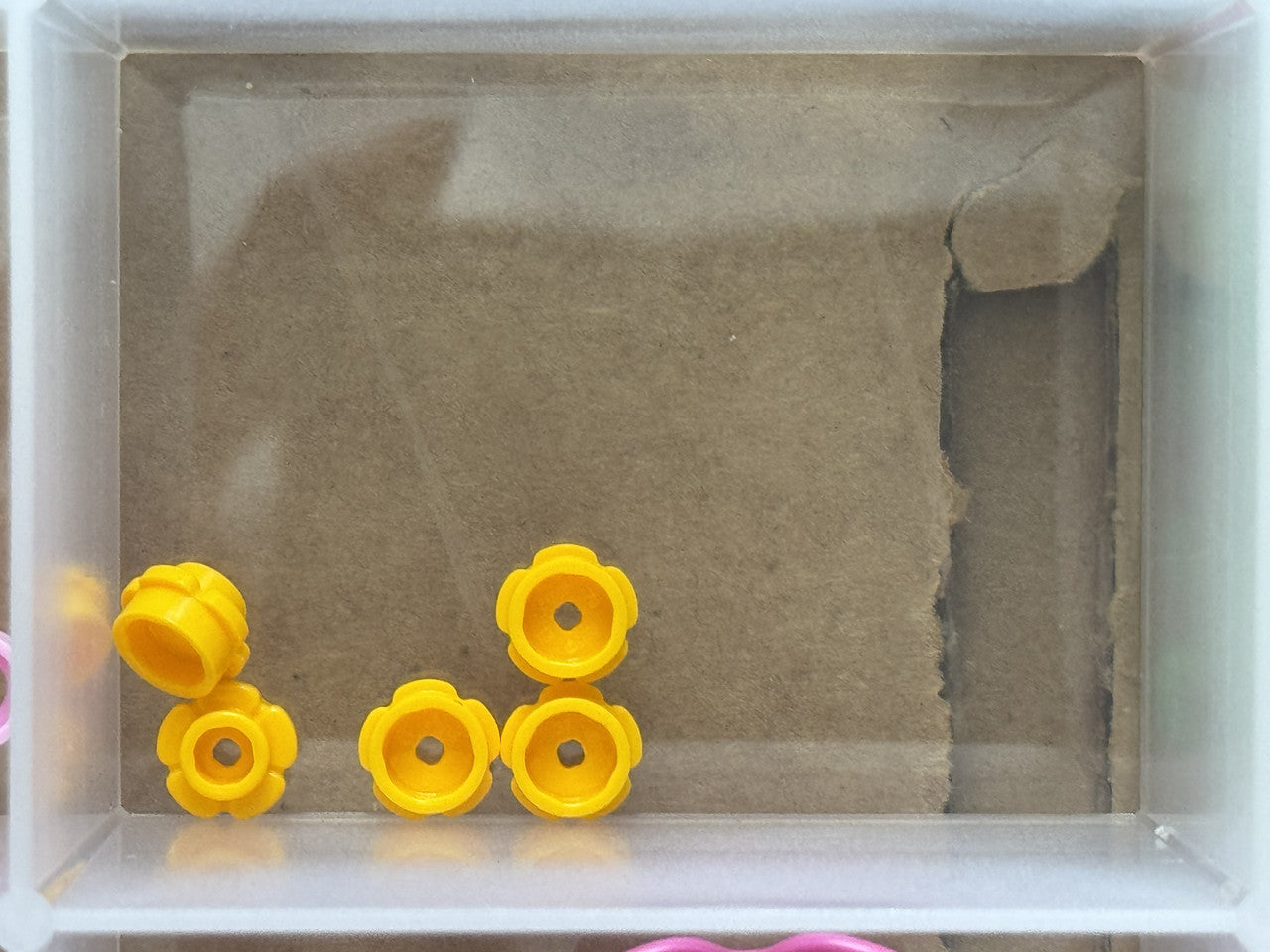 LEGO Parts - Bright Light Orange Plate, Round 1 x 1 Flower - No 24866 - QTY 5