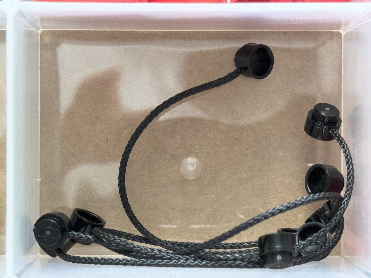 LEGO Parts - Black String with End Studs (10L Overall) - No x127c10pb01 - QTY 5