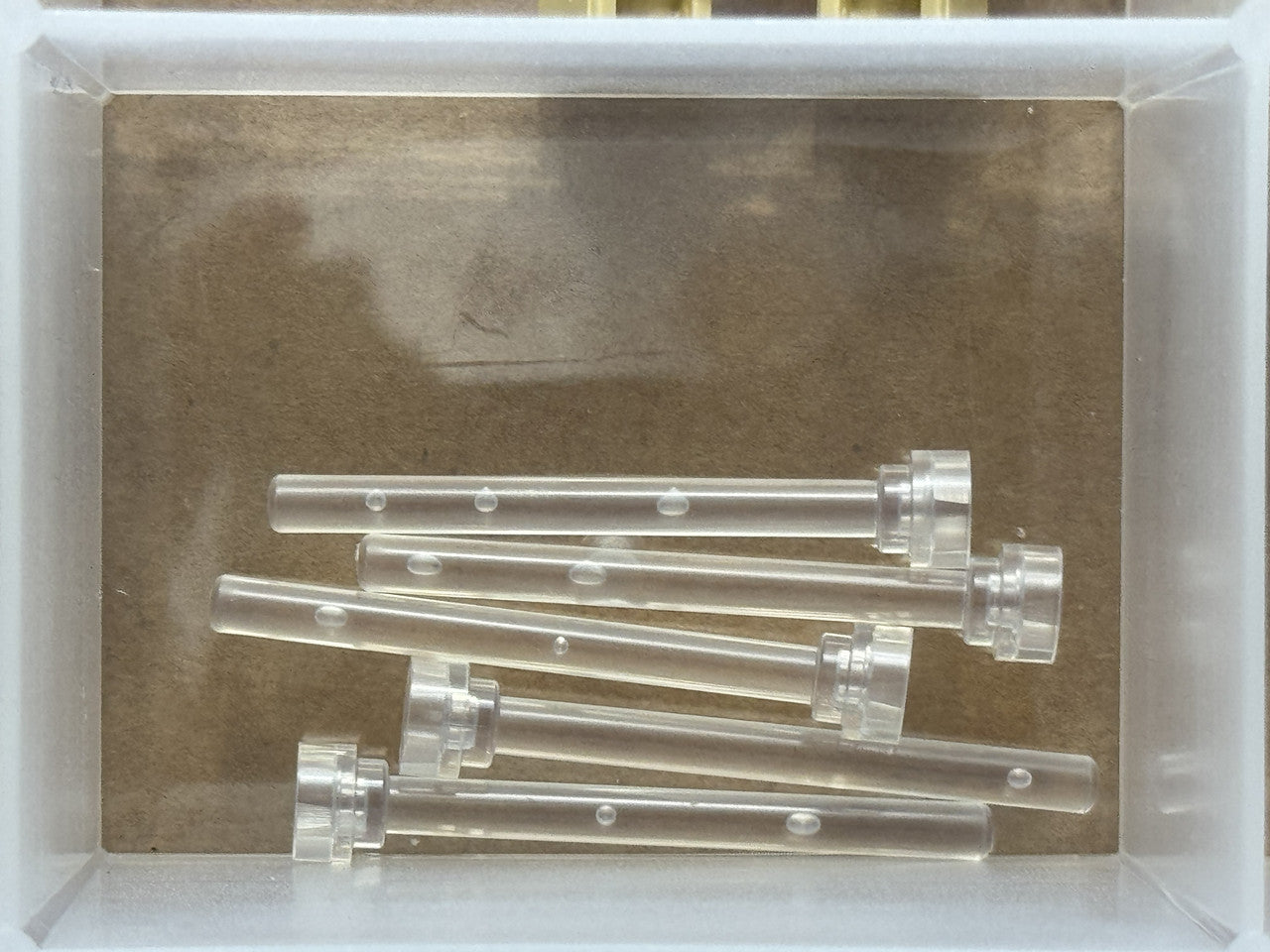 LEGO Parts - Trans-Clear Antenna 4H - Flat Top - No 3957b - QTY 5