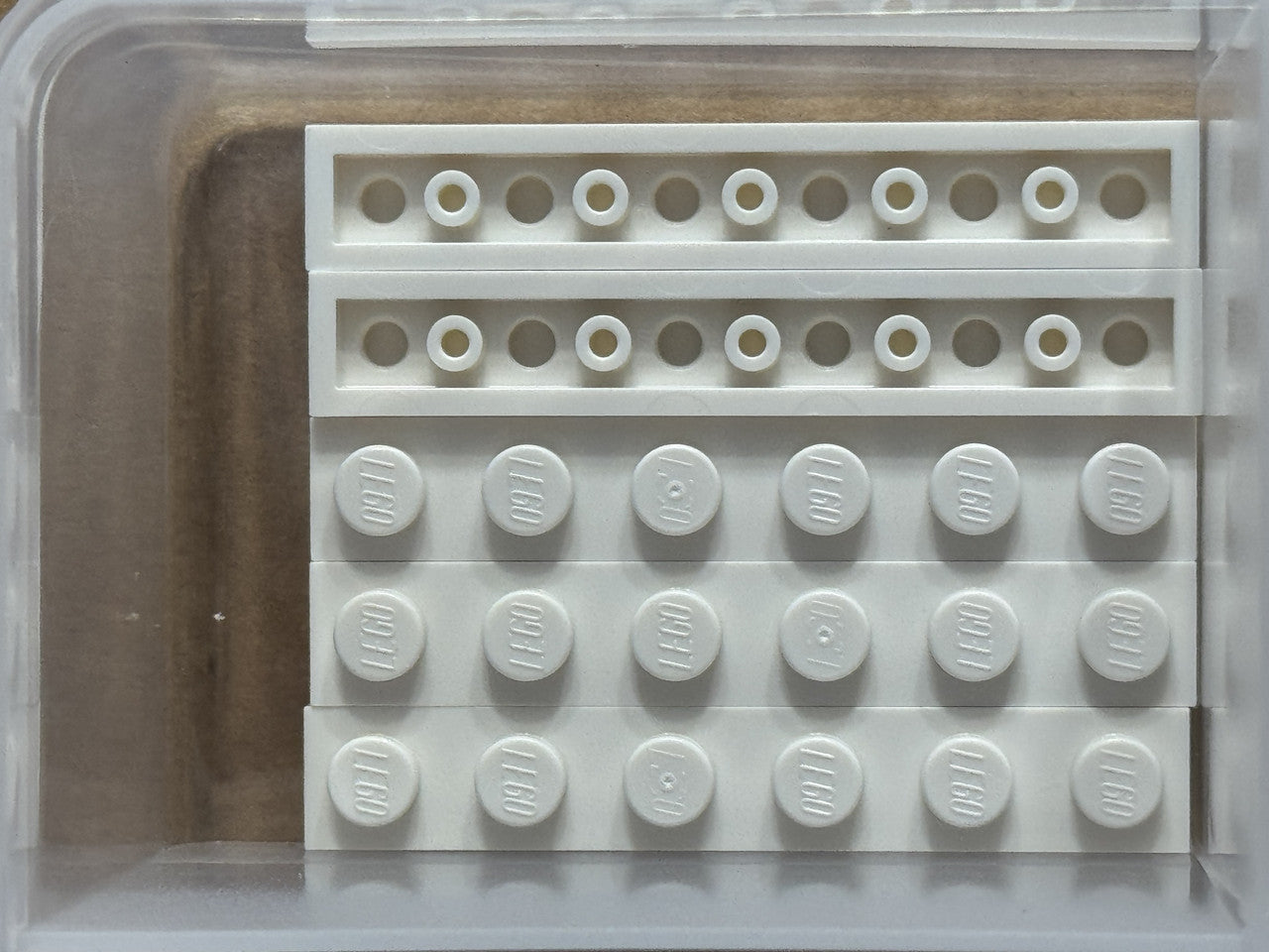 LEGO Parts - White Plate 1 x 6 - No 3666 - QTY 5