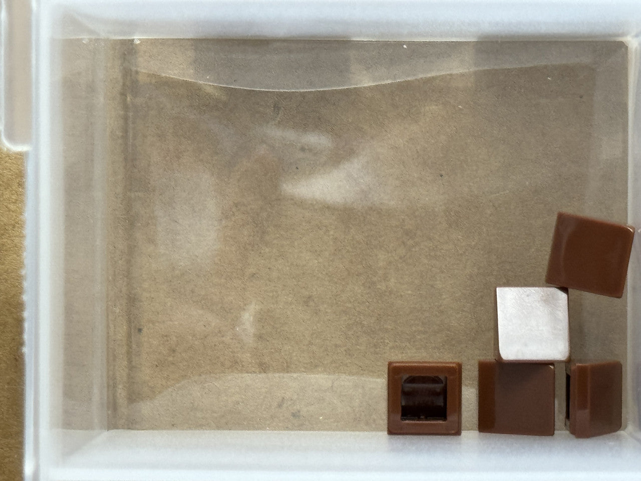 LEGO Parts - Reddish Brown Slope 30 1 x 1 x 2/3 - No 54200 - QTY 5