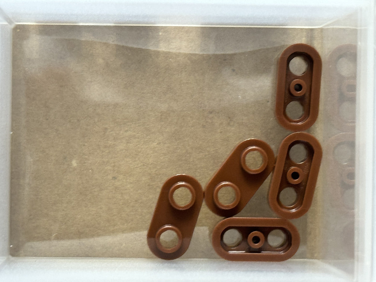 LEGO Parts - Reddish Brown Plate, Round 1 x 2 with Open Studs - No 35480 - QTY 5
