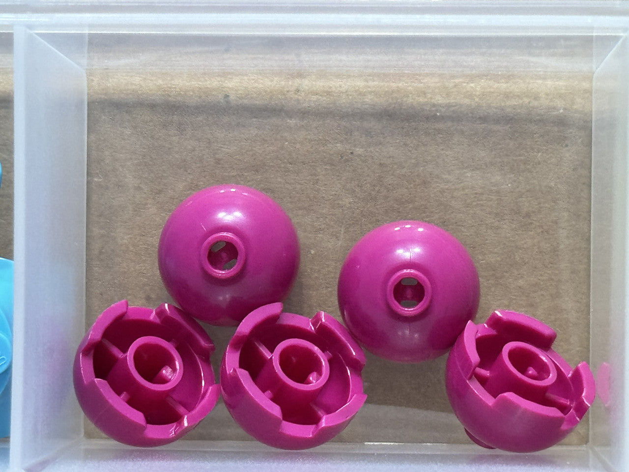 LEGO Parts - Magenta Brick, Round 2 x 2 Dome Top - No 553 - QTY 5