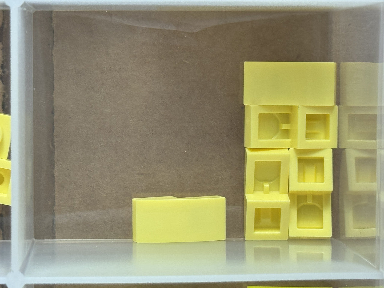 LEGO Parts - Bright Light Yellow Slope, Curved 2 x 1 x 2/3 - No 11477 - QTY 5