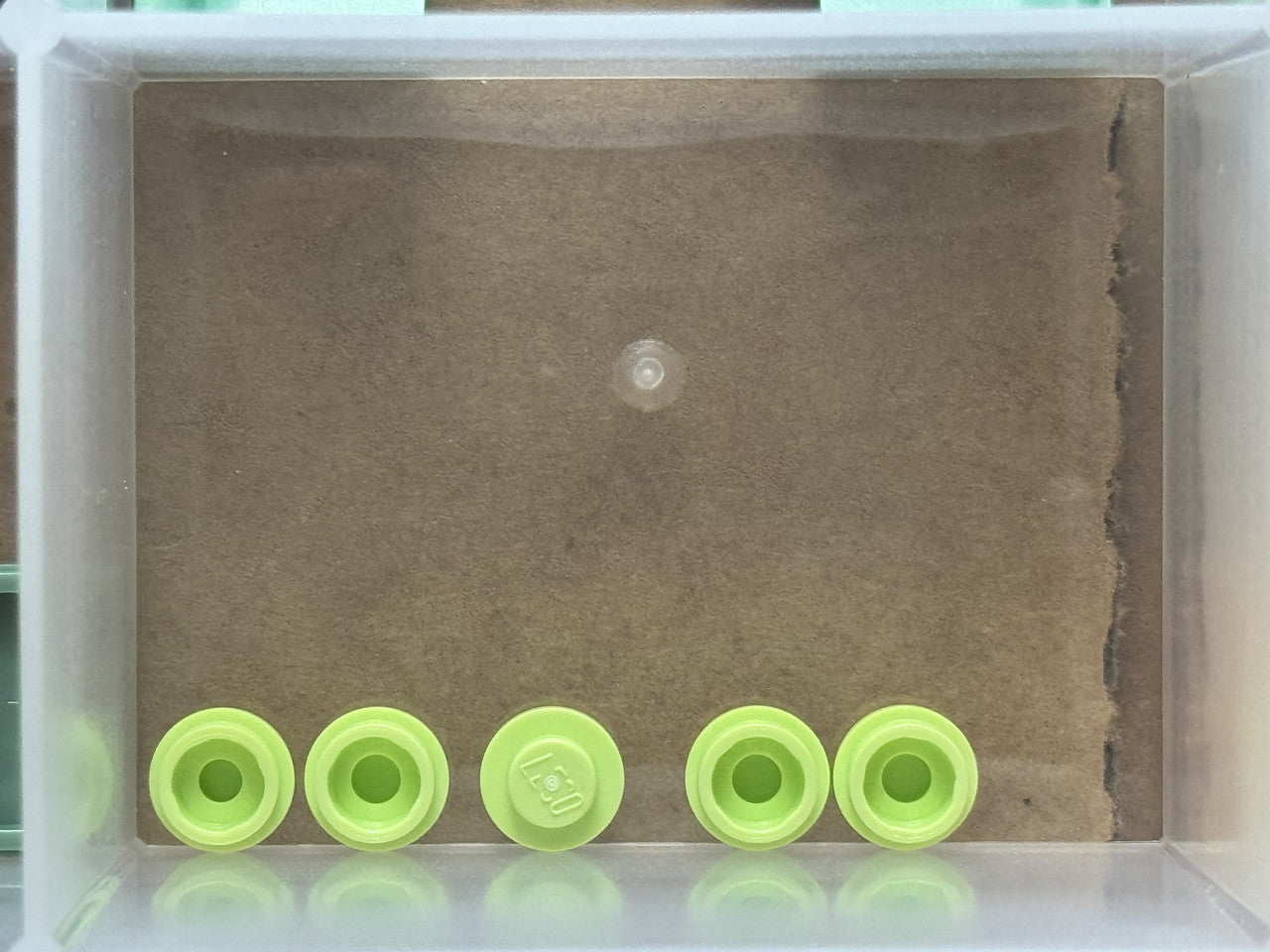 LEGO Parts - Yellowish Green Plate, Round 1 x 1 - No 4073 - QTY 5