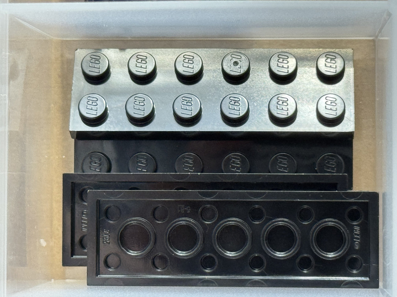 LEGO Parts - Black Plate 2 x 6 - No 3795 - QTY 5