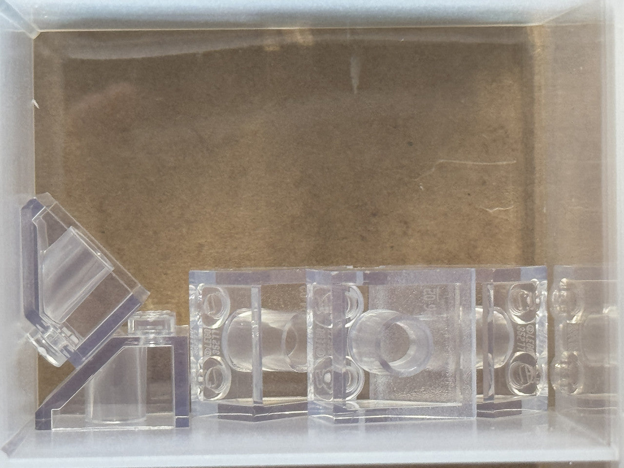 LEGO Parts - Trans-Clear Slope 45 2 x 2 - No 3039 - QTY 5