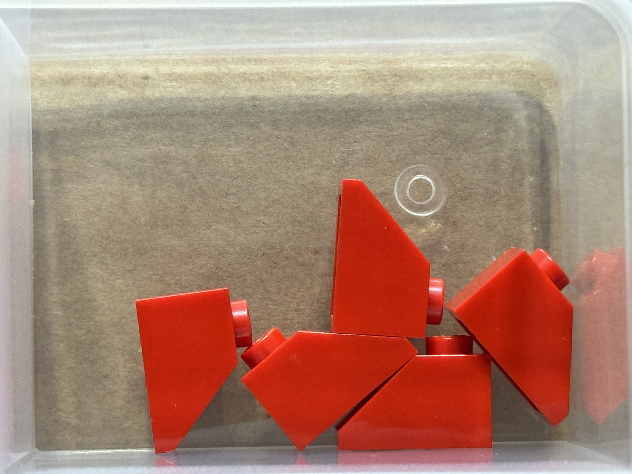 LEGO Parts - Red Slope 45 2 x 1 - No 3040 - QTY 5