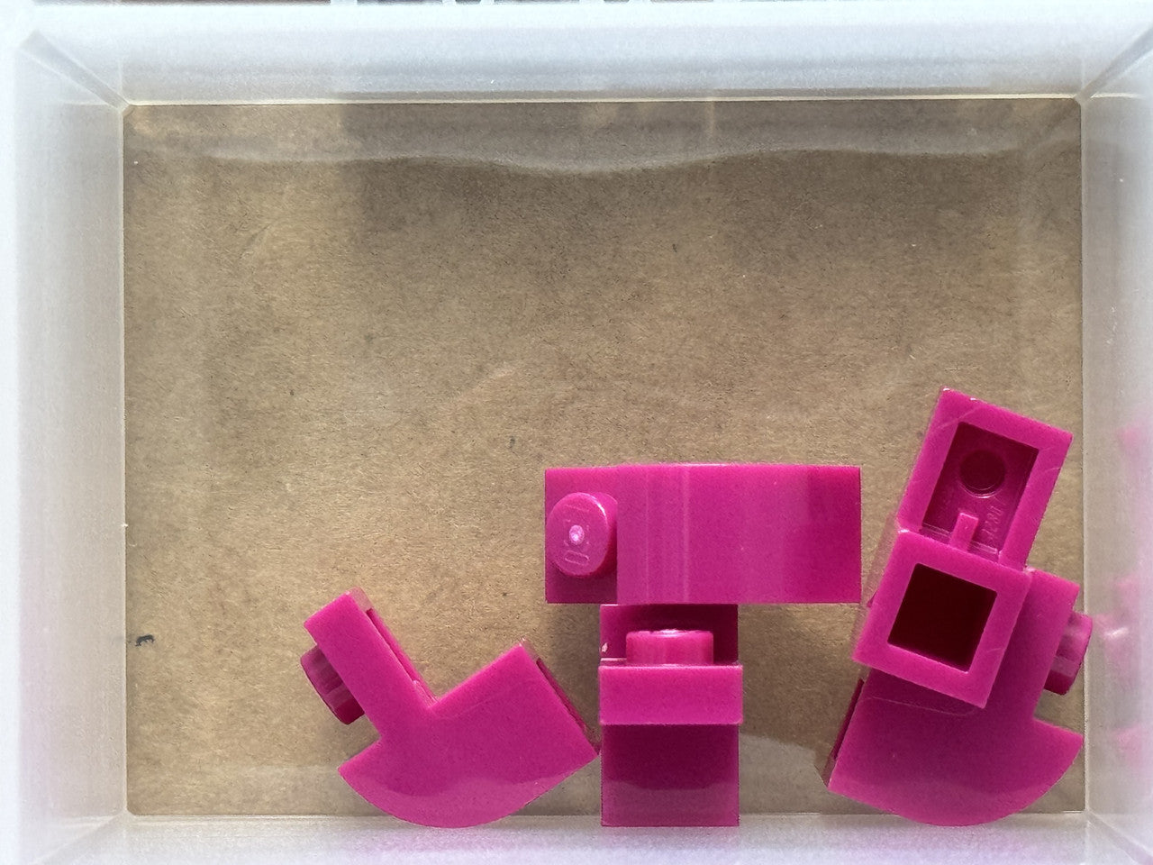 LEGO Parts - Magenta Slope, Curved 2 x 1 x 1 1/3 - No 6091 - QTY 5