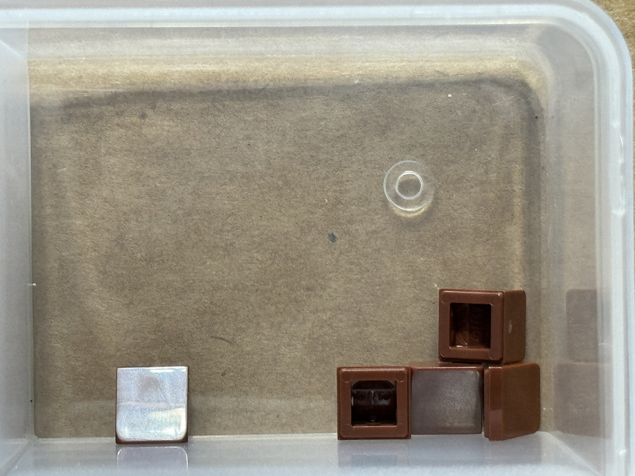 LEGO Parts - Reddish Brown Slope 30 1 x 1 x 2/3 - No 54200 - QTY 5