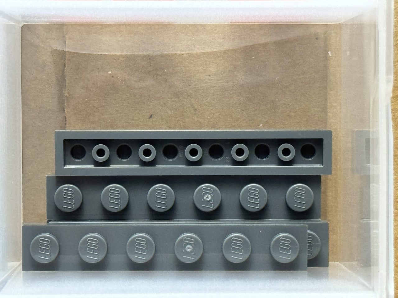 LEGO Parts - Dark Bluish Gray Plate 1 x 6 - No 3666 - QTY 5
