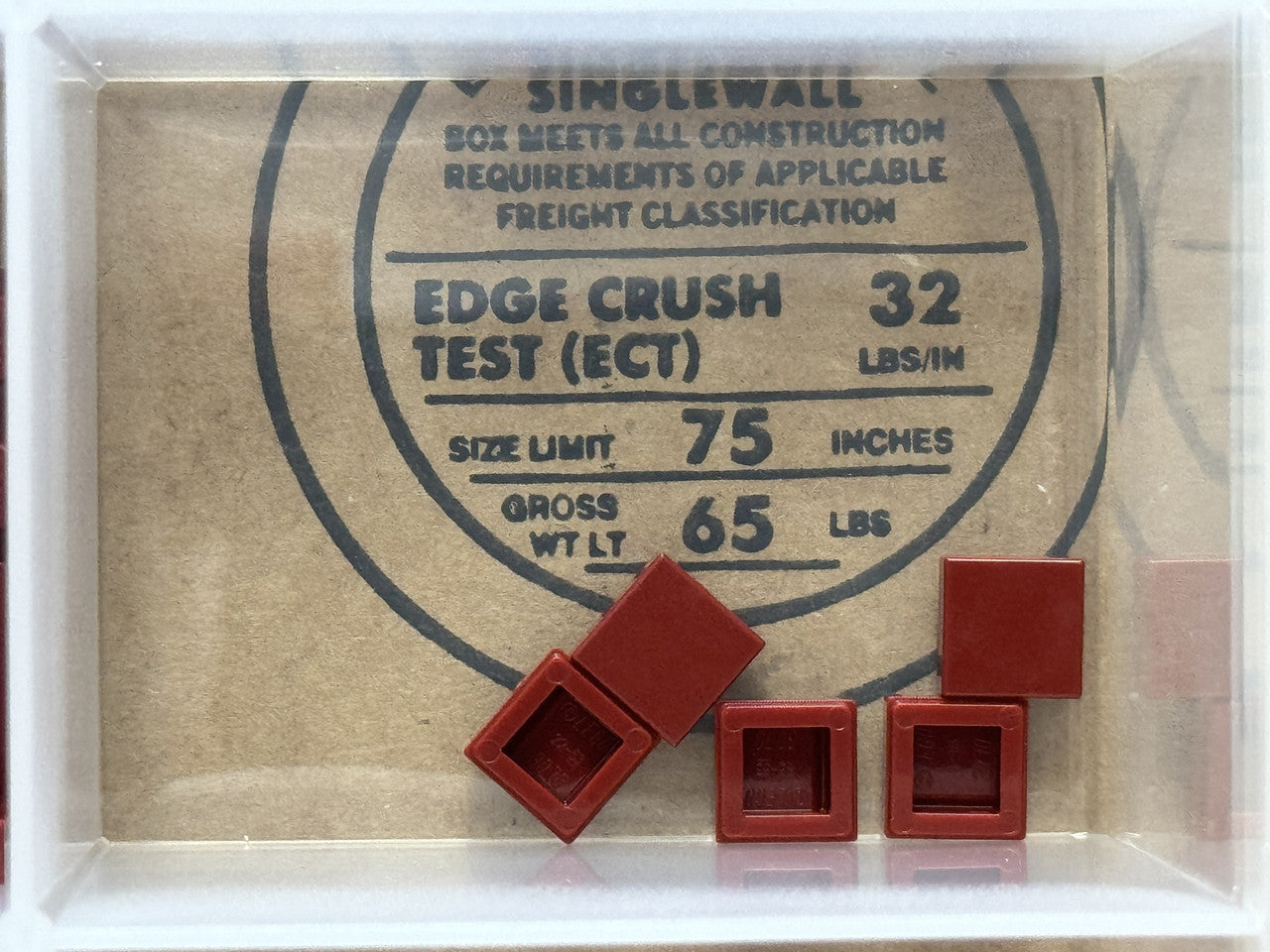 LEGO Parts - Dark Red Tile 1 x 1 - No 3070 - QTY 5