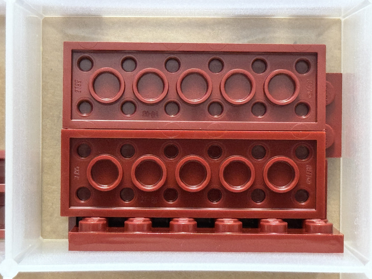 LEGO Parts - Dark Red Plate 2 x 6 - No 3795 - QTY 5