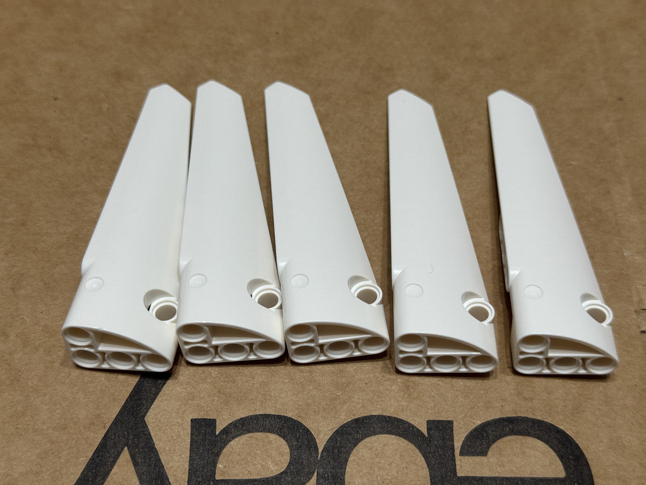 LEGO Parts - White Technic, Panel Fairing # 6 - No 64393 - QTY 5