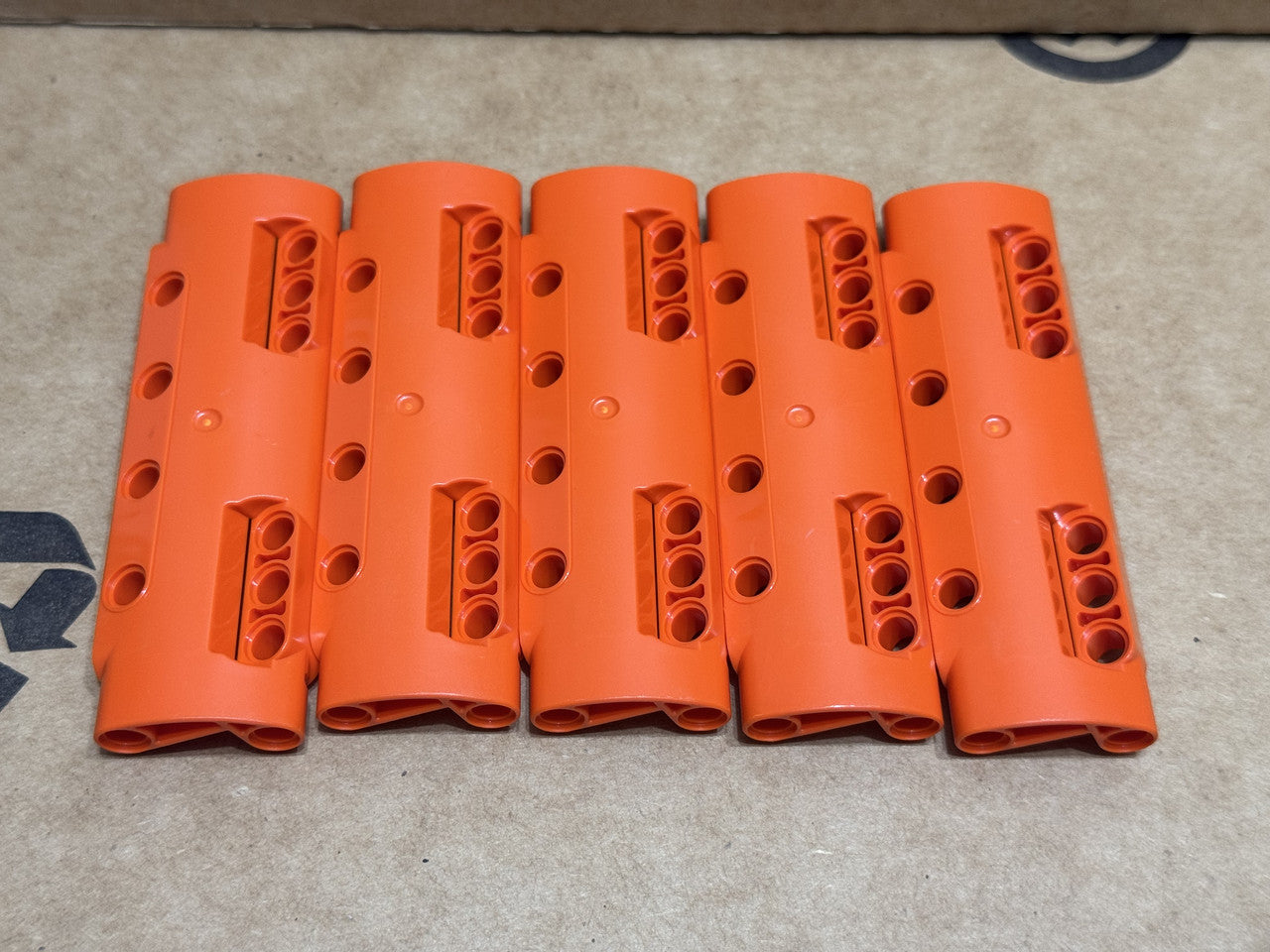 LEGO Parts - Reddish Orange Technic Panel 11 x 3 10 Pin Holes - No 11954 - QTY 5