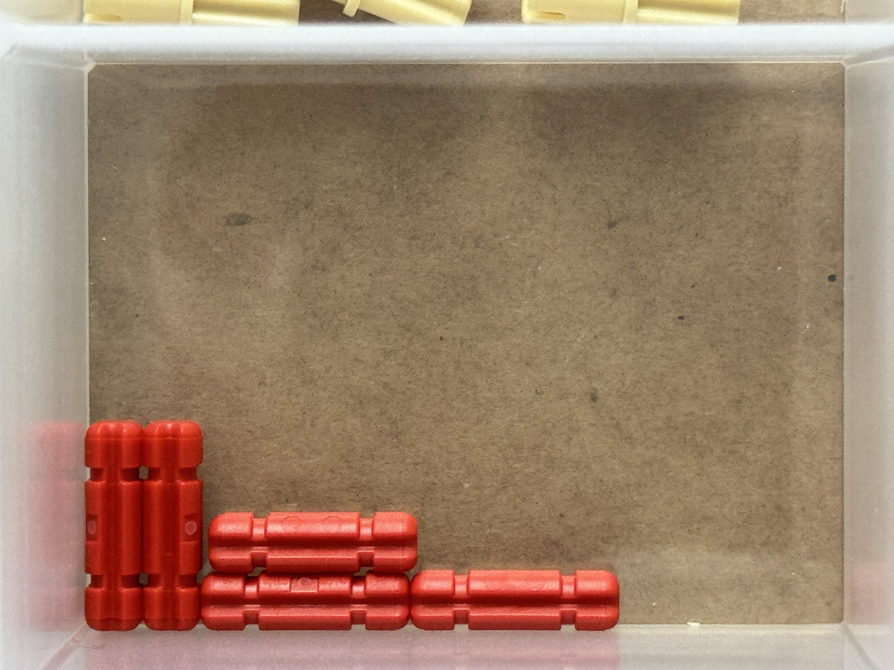 LEGO Parts - Red Technic, Axle 2L Notched - No 32062 - QTY 5