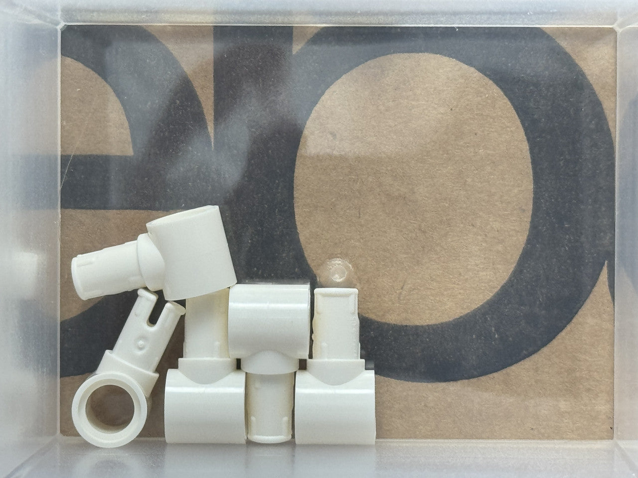 LEGO Parts - White Technic, Pin with Pin Hole - No 15100 - QTY 5