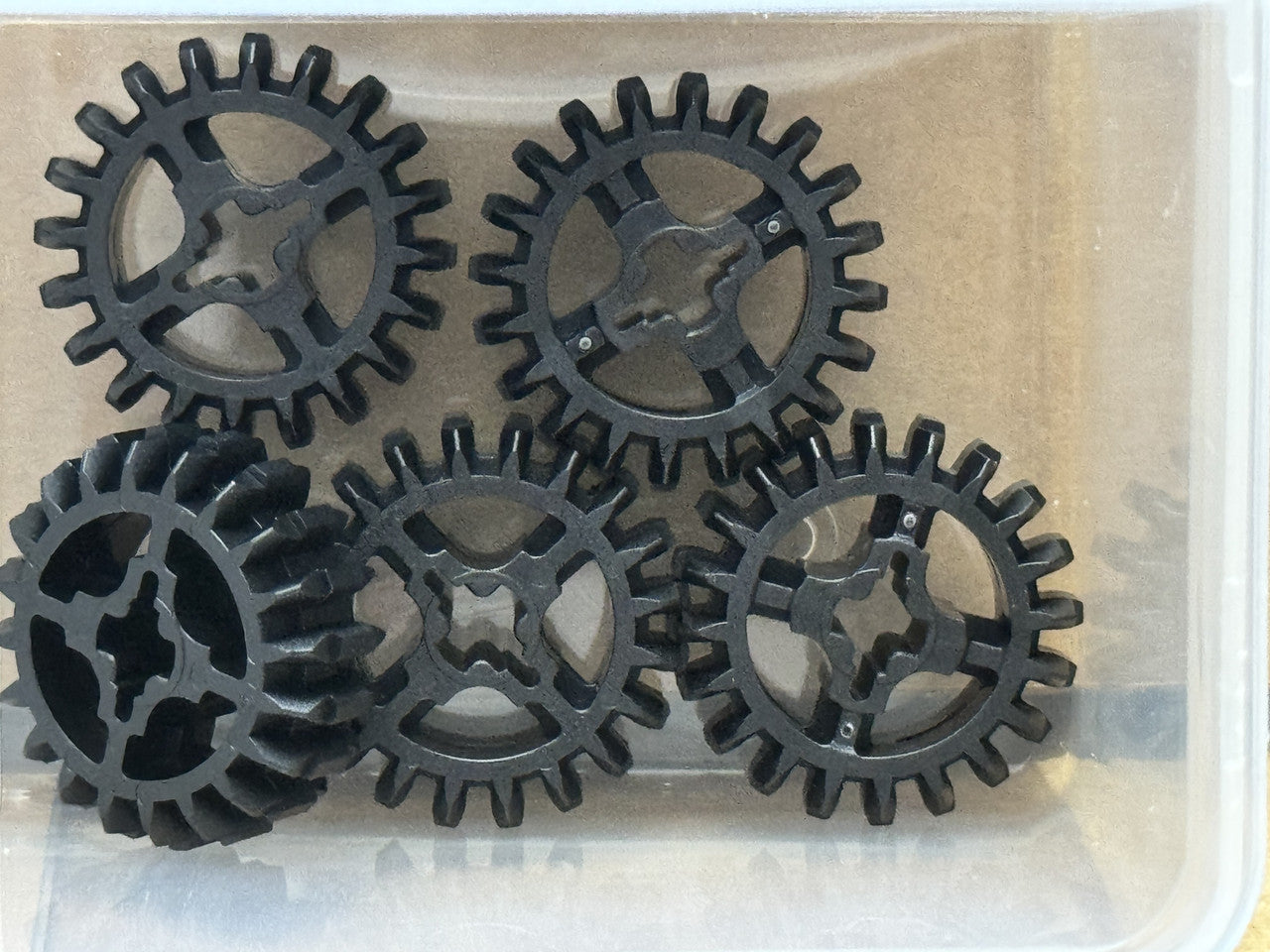 LEGO Parts - Black Technic, Gear 20 Tooth Double Bevel - No 32269 - QTY 5