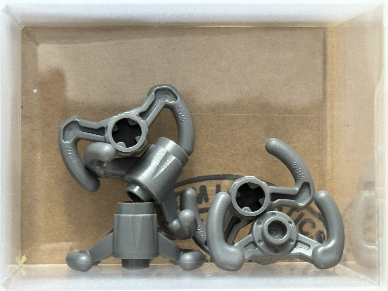 LEGO Parts - Dark Bluish Gray Technic, Steering Wheel Yoke - No 40001 - QTY 5