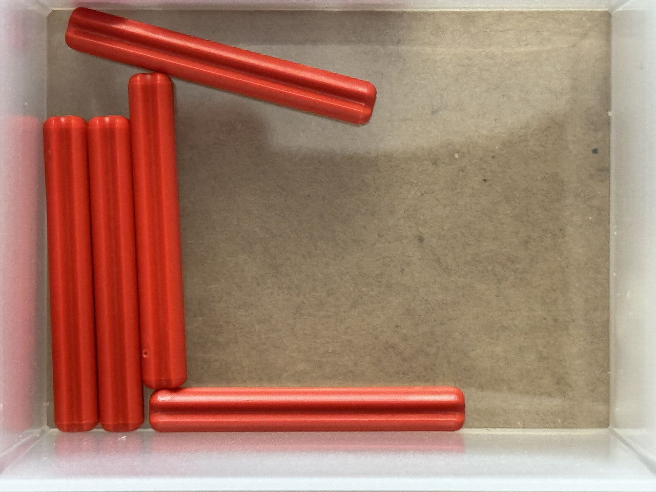 LEGO Parts - Red Technic, Axle 4L - No 3705 - QTY 5