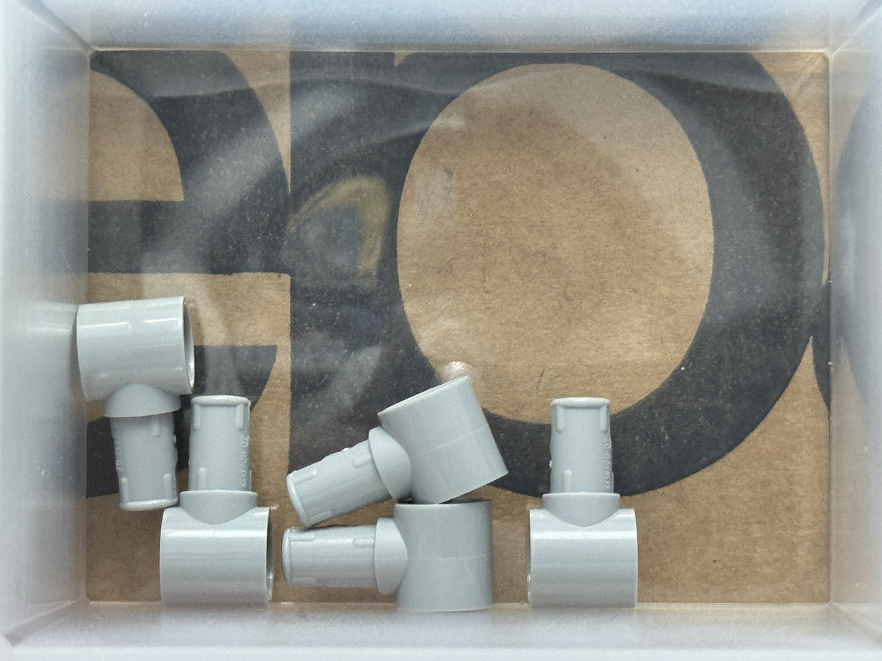 LEGO Parts - Light Bluish Gray Technic, Pin with Pin Hole - No 15100 - QTY 5