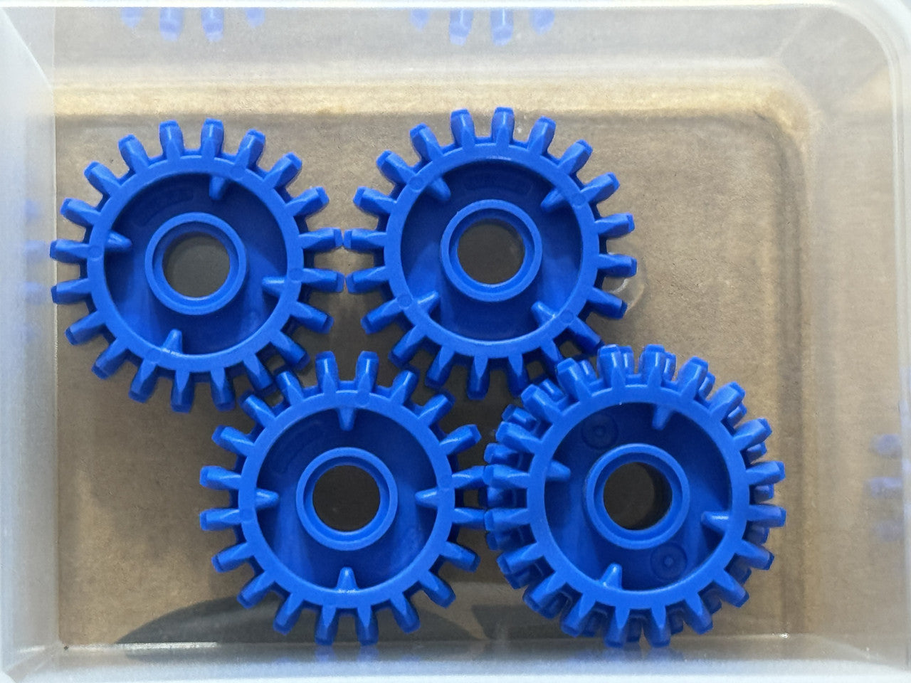 LEGO Parts - Blue Technic, Gear 20 Tooth Double Bevel - No 35185 - QTY 5