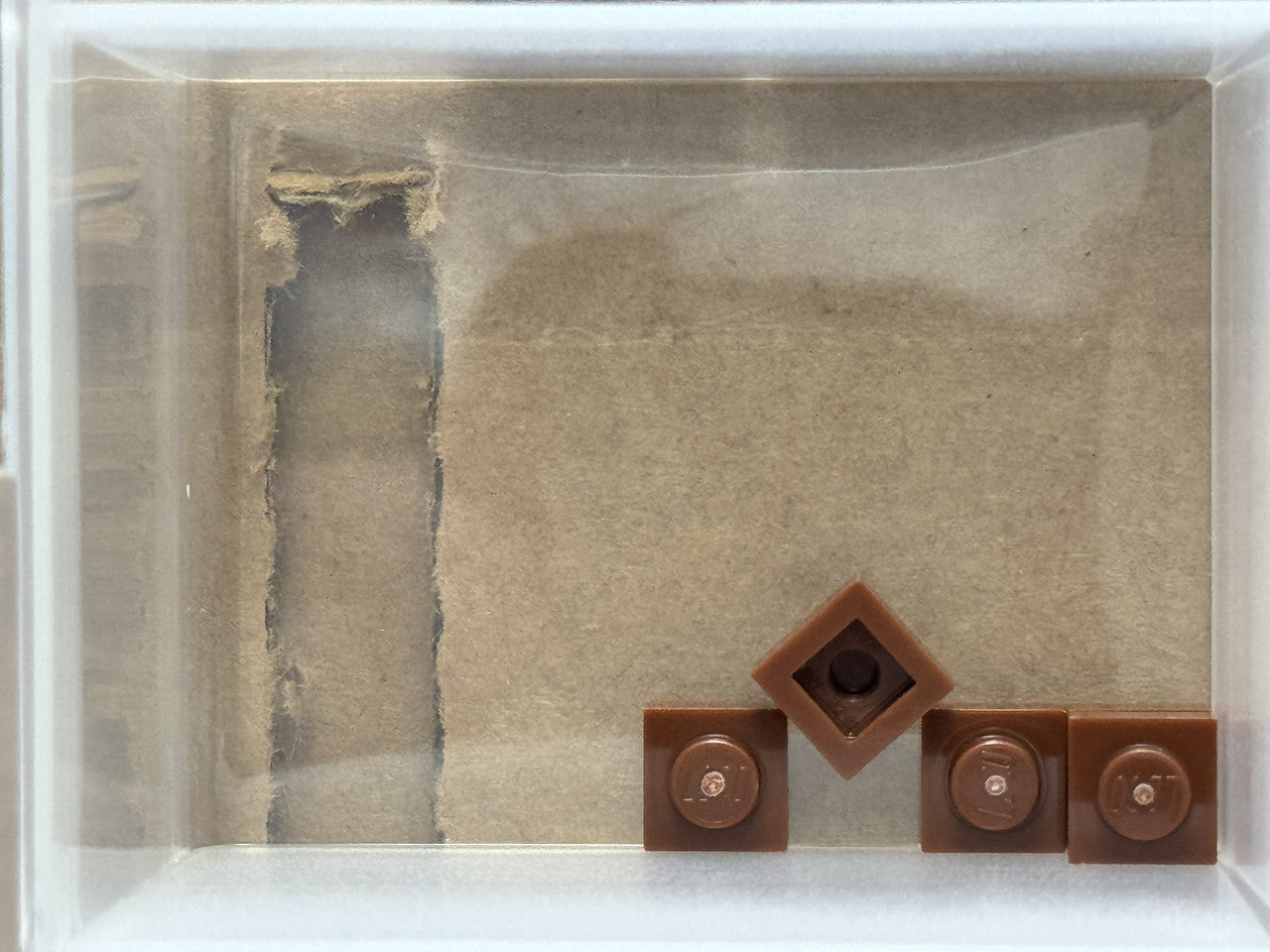 LEGO Parts - Reddish Brown Plate 1 x 1 - No 3024 - QTY 5